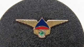 Vintage Delta Airlines 10k Gold & Enamel Robbins 15? Yr Service Pin - Soft Widget