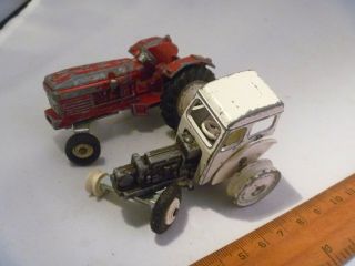 Vintage Diecast Farm Tractor Dinky Toys David Brown And Leyland