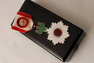 Japanese 4th Class Order Of The Rising Sun Medal Badge Army Navy War　　　 　