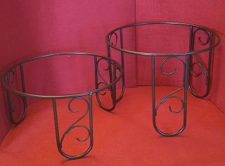 Home and Garden Party (prev.  Home Interiors) set of 2 Prestige Metal bowl stands 2