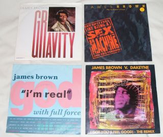 4x James Brown 7 " Singles - Gravity,  I 