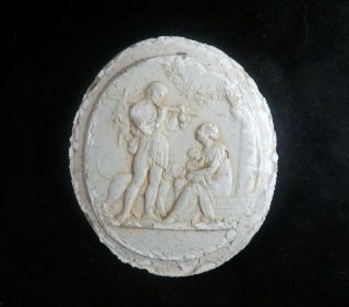 Antique 19th Century Grand Tour Roman Greek Cameo Mold - Very Detailed