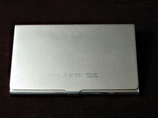 Tiffany & Co Business Card Case Holder Sterling 925 No Mono Ex.  Cond.