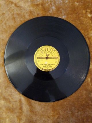 Jerry Lee Lewis High School Confidential/fools Like Me 10 " 78 Rpm Sun Record 296