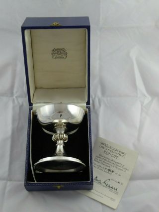 Smart A E Jones Solid Sterling Silver Lincoln Cathedral Goblet / Chalice 180 G