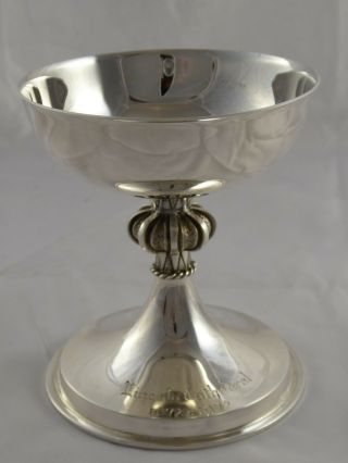 SMART A E JONES SOLID STERLING SILVER LINCOLN CATHEDRAL GOBLET / CHALICE 180 g 3
