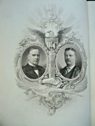 President Mckinley,  Theodore Roosevelt 1901 Inaugural Souvenir Book Cond