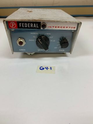 Federal Sign&signal Corporate Electronic Siren Pa - 20a Volts 12a Fast
