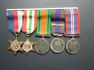 Canadian Wwii Five Medal Group