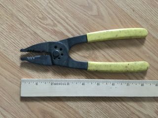 Stanley Slim Wire Screw Stud Cutter Crimper Splicer Stripper Pliers 84 - 203