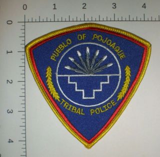Nm Mexico Pojoaque Pueblo Indian Tribe Native American Tribal Police Patch