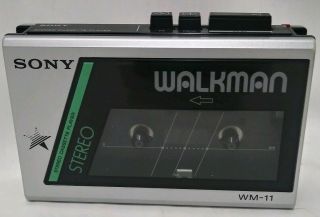 Vintage Sony Walkman Cassette Player Stereo Wm - 11 Made In Japan Wm - 11