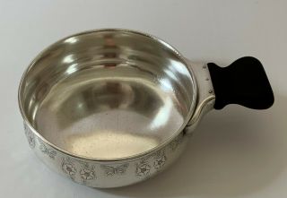 Tiffany Sterling Silver Porringer With Wood Handle,  Pattern 18391 C.  1912