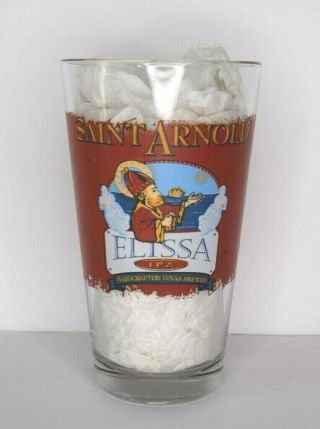Saint St Arnold Brewery Elissa Ipa Pint Glass Texas Craft Beer Tall Ship