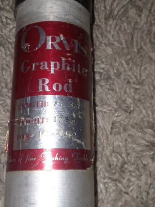 Vintage Orvis Trout 7 1/2 ' Graphite spinning rod 3