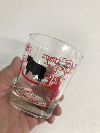 Black Angus Texas Bull Shot Glass