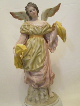 Milano Porcelain,  1981 Musical Angel Figurine By Eda From Mann