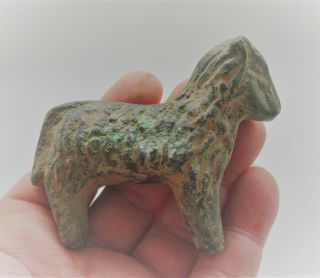 Circa 100bc - 100ad Ancient Celtic Bronze Horse Figurine British Finds