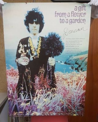 Vintage Donovan “a Gift From A Flower To A Garden” Poster 1960s