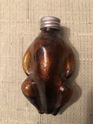 Vintage Wm.  Foust Whiskey Distillery Turkey Figural Flask - Glen Rock,  Pa