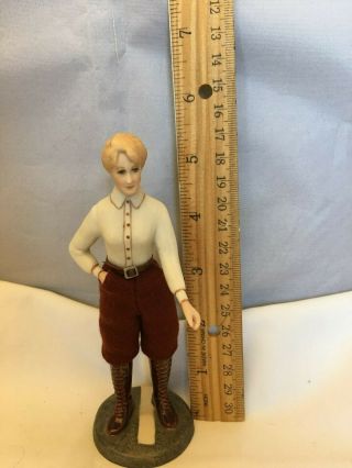 Dollhouse Miniature U.  S.  Historical Doll Amelia Earhardt 5.  5 " 1:12