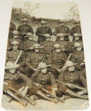 Rnwmp Nwmp Ww1 Royal North West Mounted Police Group Photo Named Document Look