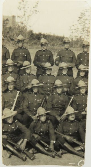 RNWMP NWMP WW1 Royal North West Mounted Police group photo named document look 2