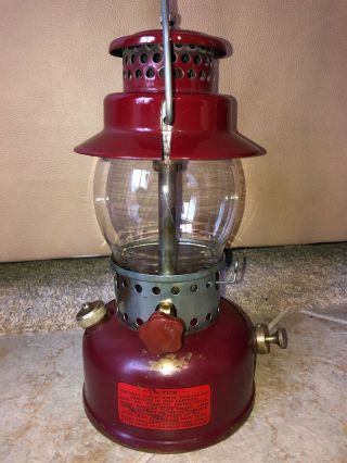 AGM model 3016 Single Mantel Lantern,  Vintage Coleman Pyrex Globe 3