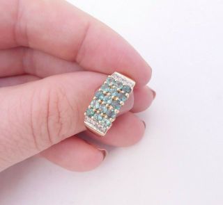 14ct Gold Alexandrite Diamond Ring,  Art Deco Design Cluster