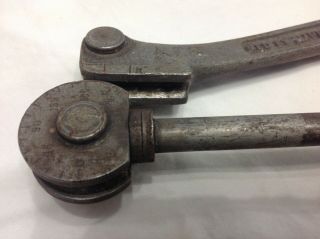 VINTAGE IMPERIAL BRASS MFG.  CO.  HAND TUBE BENDER FROM CHICAGO USA 2