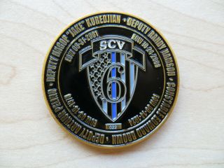 LOS ANGELES COUNTY SHERIFF ' S DEPARTMENT SANTA CLARITA STATION EOW CHALLENGE COIN 2