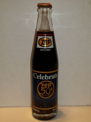 10 Oz Coca Cola Commemorative Bottle - 1986 Zep 50th Anniversary