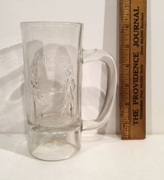 Vintage Knights Of Labor Glass Beer Mug