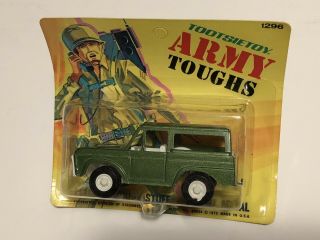 1973 Tootsietoy Army Toughs Die Cast Army Jeep Made In Usa 1296