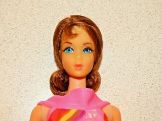 Barbie: Vintage Auburn 2nd Issue Marlo Flip Tnt Barbie Doll W/centered Eyes