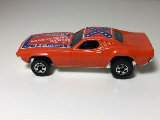 Vintage 1970 Hot Wheels Dixie Challenger 426 Hemi Released1981 W Flag