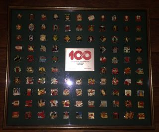 Vtg Coca - Cola Ltd.  Ed.  100 Years Centennial Celebration Pin Series Set 1886 - 1986