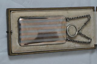 Vintage Asprey Ladies Sterling Silver & Gold Cigarette Case By Sampson Mordan