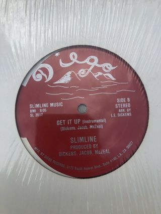 Slimline Get It Up 12 " 1983 Diego Records