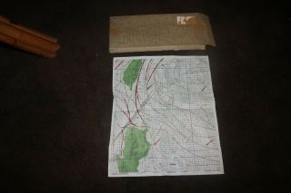Unissued Us Navy S - 8b 3 & 4 Nylon Silk Survival Sectional Map Chart Wwii Korea