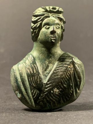 Scarce Ancient Roman Bronze Bust Of Venus Circa.  100 - 300ad