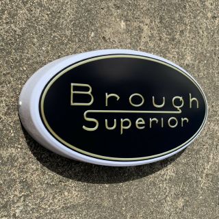 Brough Superior Motorcycles Logo Led Light Box Sign Petrol Vintage Garage Ss100