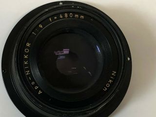 Vintage Nikon Apo - Nikkor 1:9 480mm Process View Camera Lens