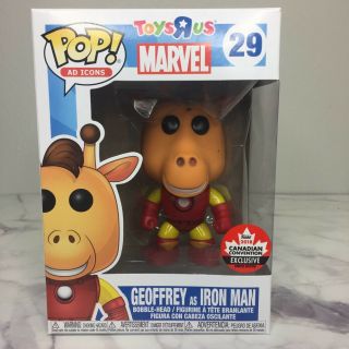Funko Pop Geoffrey As Iron Man 29 Toys R Us Canadian Convention Exclusive