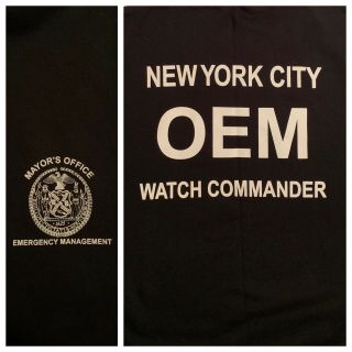 Nyc Mayors Office Fdny Nypd York City Police Department Sweatshirt Sz L Oem