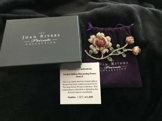 Joan Rivers Numbered Ltd.  Ed.  Blossoming Flowers Pin Nib With