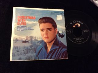 Elvis Presley Ep Epa - 4340 Christmas With Elvis Ex/vg,  Price Sticker