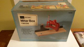 Miter Box 36326 Sears Craftsman W Box Vintage Tool W Directions