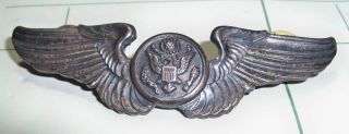 Wwii Us Eagle Sterling Pilot Wings Big 3 " Air Crew Army Air Force Flyer