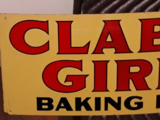 - Clabber Girl Baking Powder Painted Metal Double - Sided Sign 3